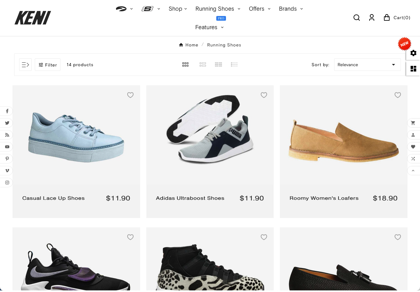 Objevte šablonu Keni Mega Shoes pro váš obchod s obuví - Vše, co potřebujete pro stylové kroky!