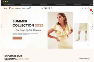 Noura Mega Fashion - Clothes Style - Minimal Store Template